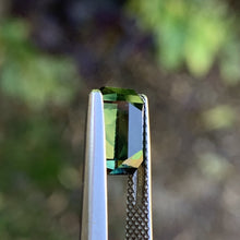 3.32ct Green Parti Sapphire, Emerald Shape