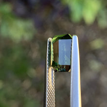 3.32ct Green Parti Sapphire, Emerald Shape