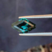 3.36ct Teal Sapphire Long Hexagon