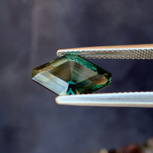 3.36ct Teal Sapphire Long Hexagon