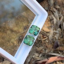 3.4tcw Parti Cushion Sapphires Cushions