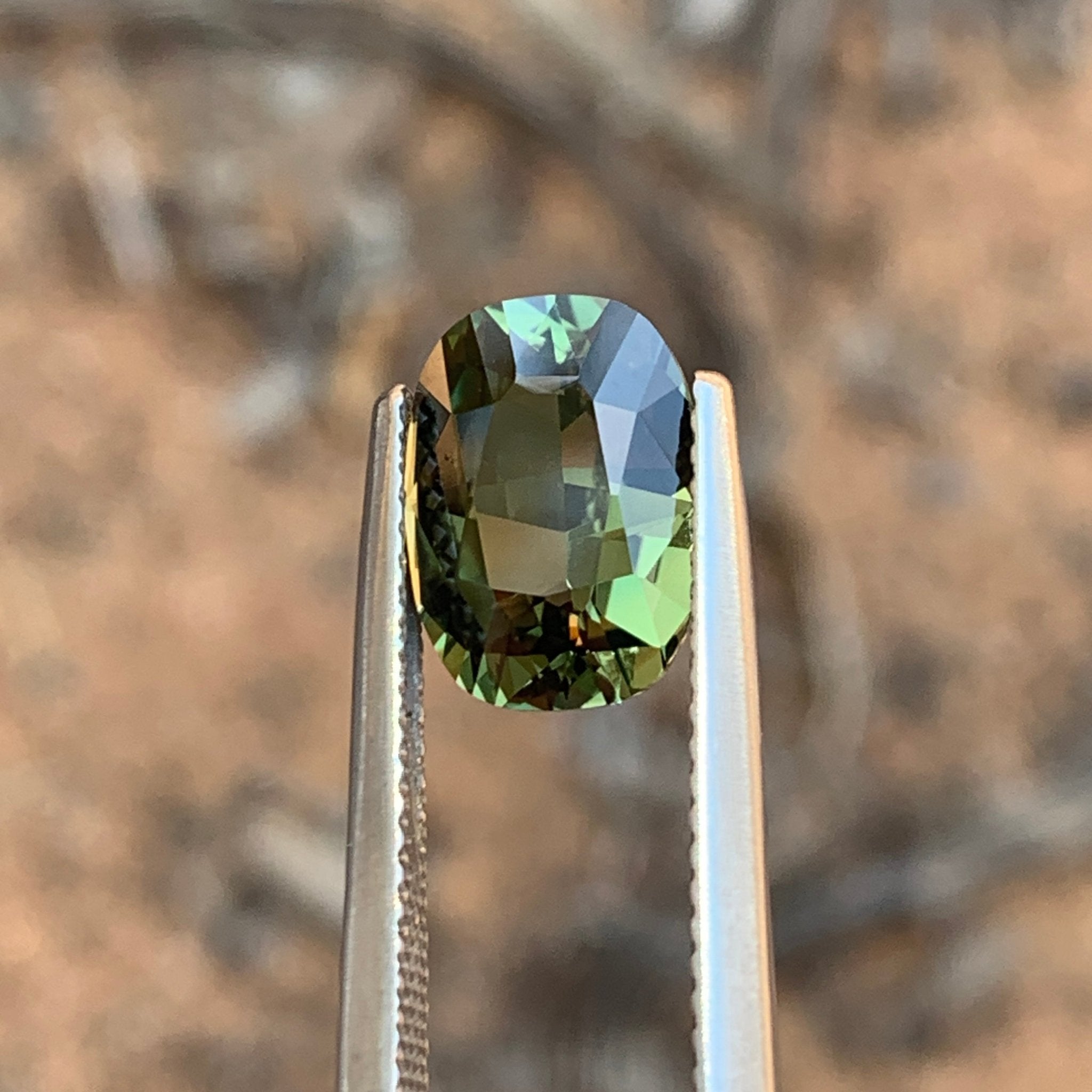 3.57ct Green Sapphire Cushion