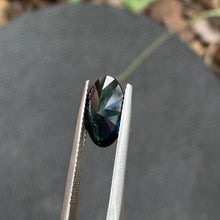 3.63ct Dark Teal Sapphire Oval