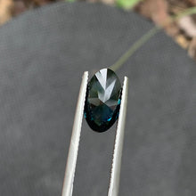 3.63ct Dark Teal Sapphire Oval