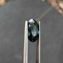 3.63ct Dark Teal Sapphire Oval
