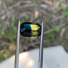 3.69ct Parti Sapphire, Yellow Blue, Cushion