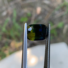 3.69ct Parti Sapphire, Yellow Blue, Cushion