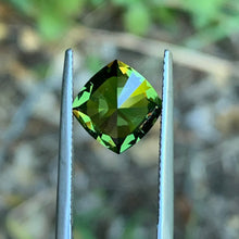 3.77ct Chartreuse Sapphire Cushion