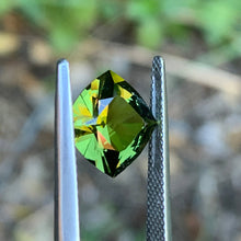 3.77ct Chartreuse Sapphire Cushion