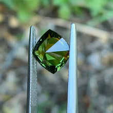 3.77ct Chartreuse Sapphire Cushion