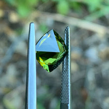 3.77ct Chartreuse Sapphire Cushion