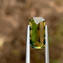 3.86ct Tiger Striped Parti Sapphire, Emerald