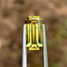 3.86ct Tiger Striped Parti Sapphire, Emerald