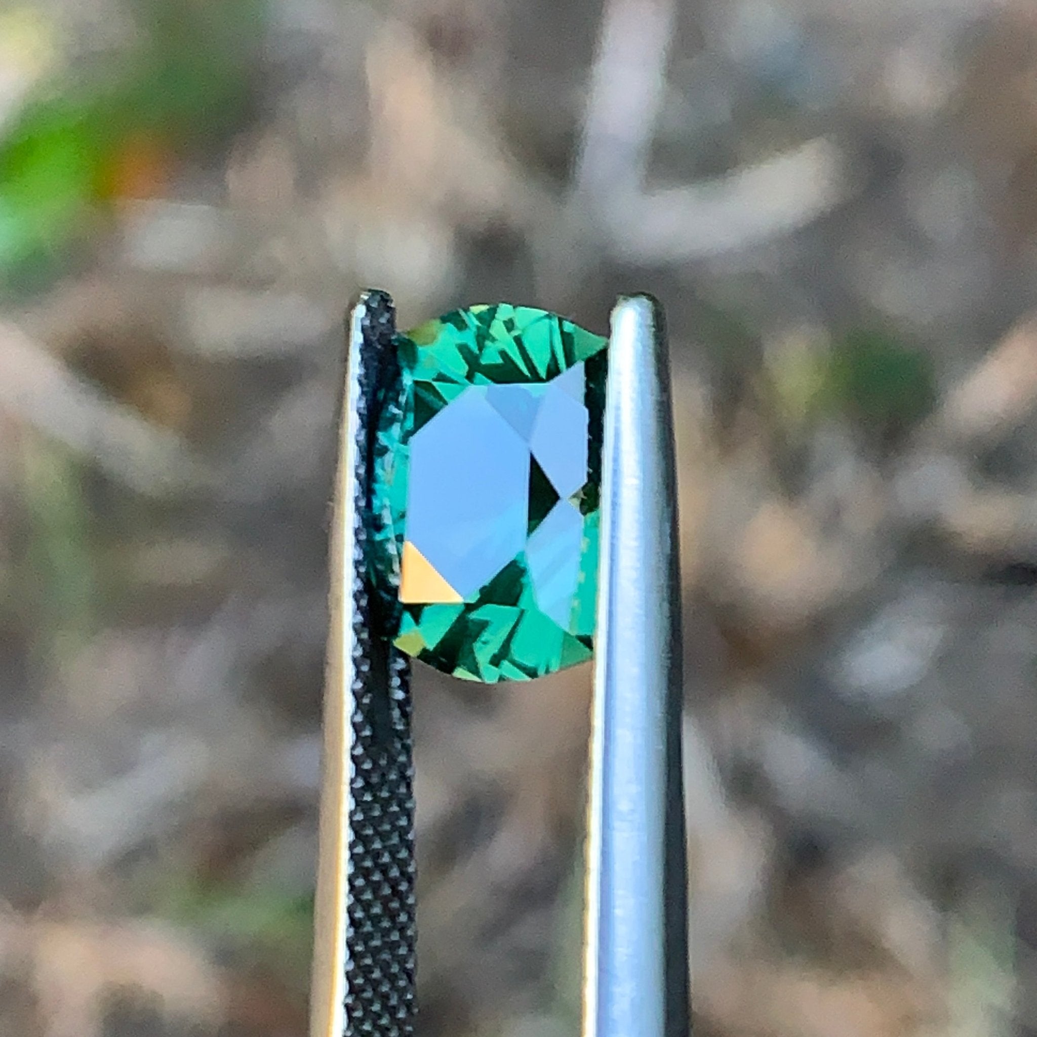 3.9ct Teal Green Sapphire, Cushion