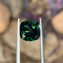4.00ct Dark Parti Australian Sapphire, Cushion