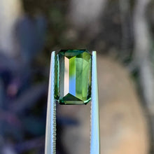 4.03ct Green Australian Sapphire, Emerald Shape