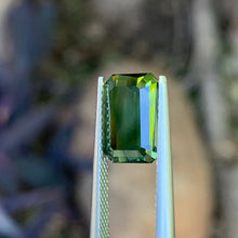 4.03ct Green Australian Sapphire, Emerald Shape