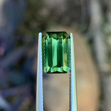 4.03ct Green Australian Sapphire, Emerald Shape