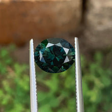 4.14ct Dark Blue Green Sapphire, Oval