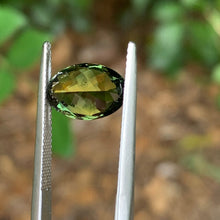 4.17ct Yellow Green Sapphire Oval