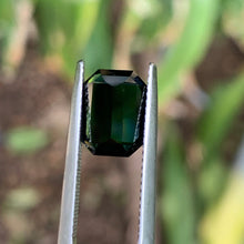 4.24ct Dark Blue Sapphire, Emerald Shape