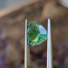 4.29ct Green Australian Sapphire, Trillion