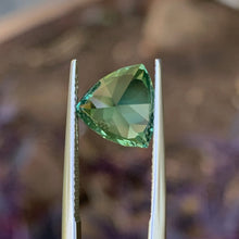 4.29ct Green Australian Sapphire, Trillion