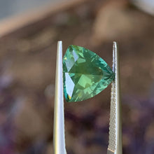 4.29ct Green Australian Sapphire, Trillion