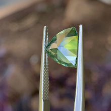 4.29ct Green Australian Sapphire, Trillion
