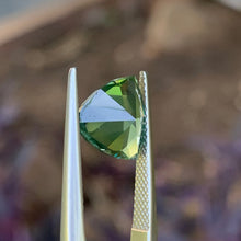 4.29ct Green Australian Sapphire, Trillion