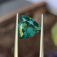 4.29ct Green Australian Sapphire, Trillion