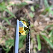 4.3ct Lime Green Sapphire Cushion