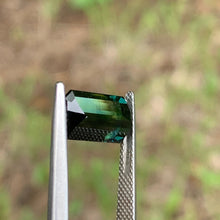 4.47ct Green Teal Parti, Cushion