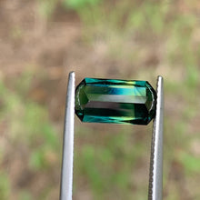 4.47ct Green Teal Parti, Cushion