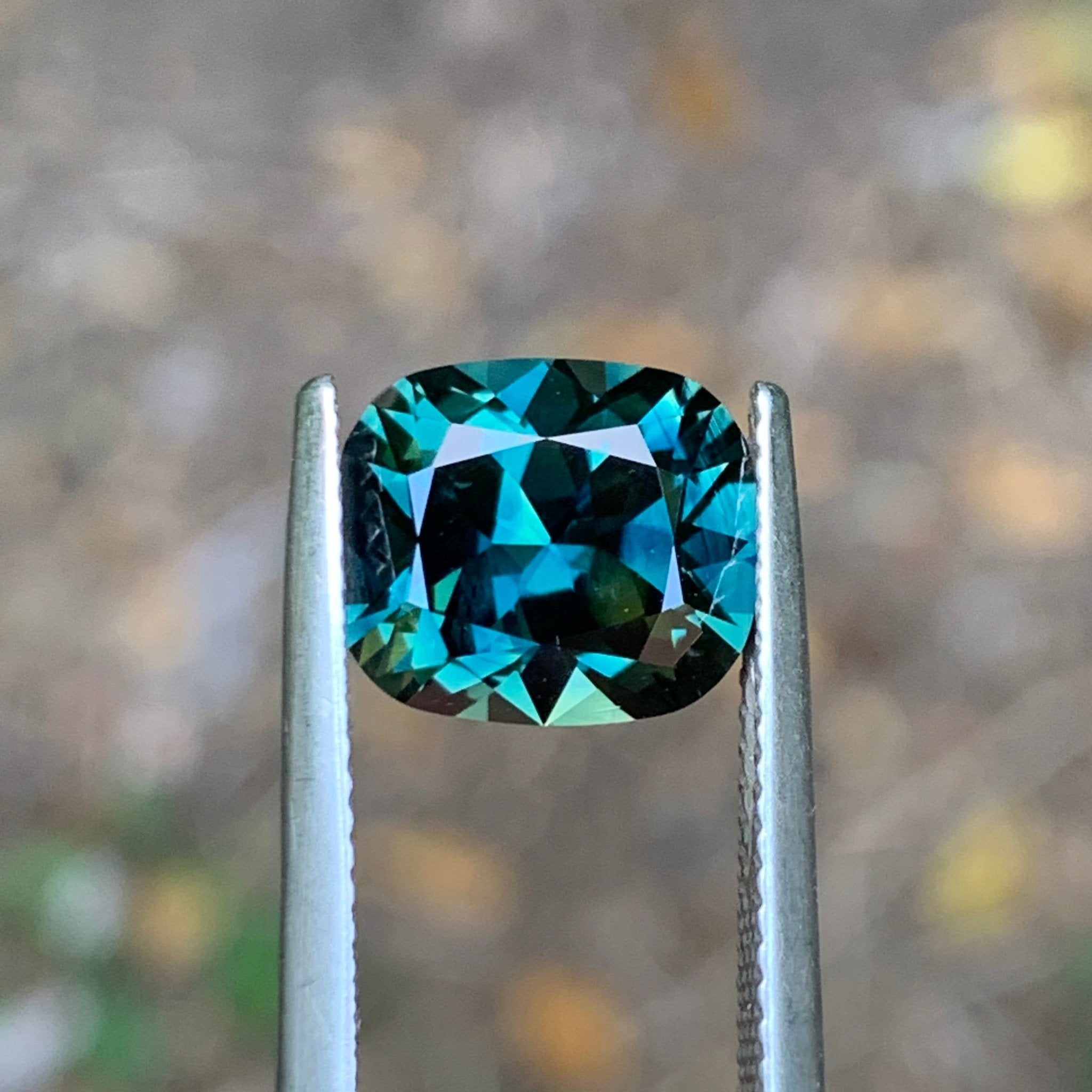 4.4ct Teal Blue Sapphire, Cushion