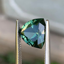 4.56ct Green Sapphire, Trillion