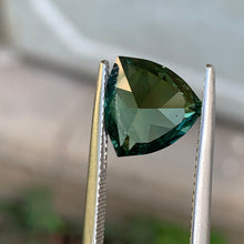 4.56ct Green Sapphire, Trillion