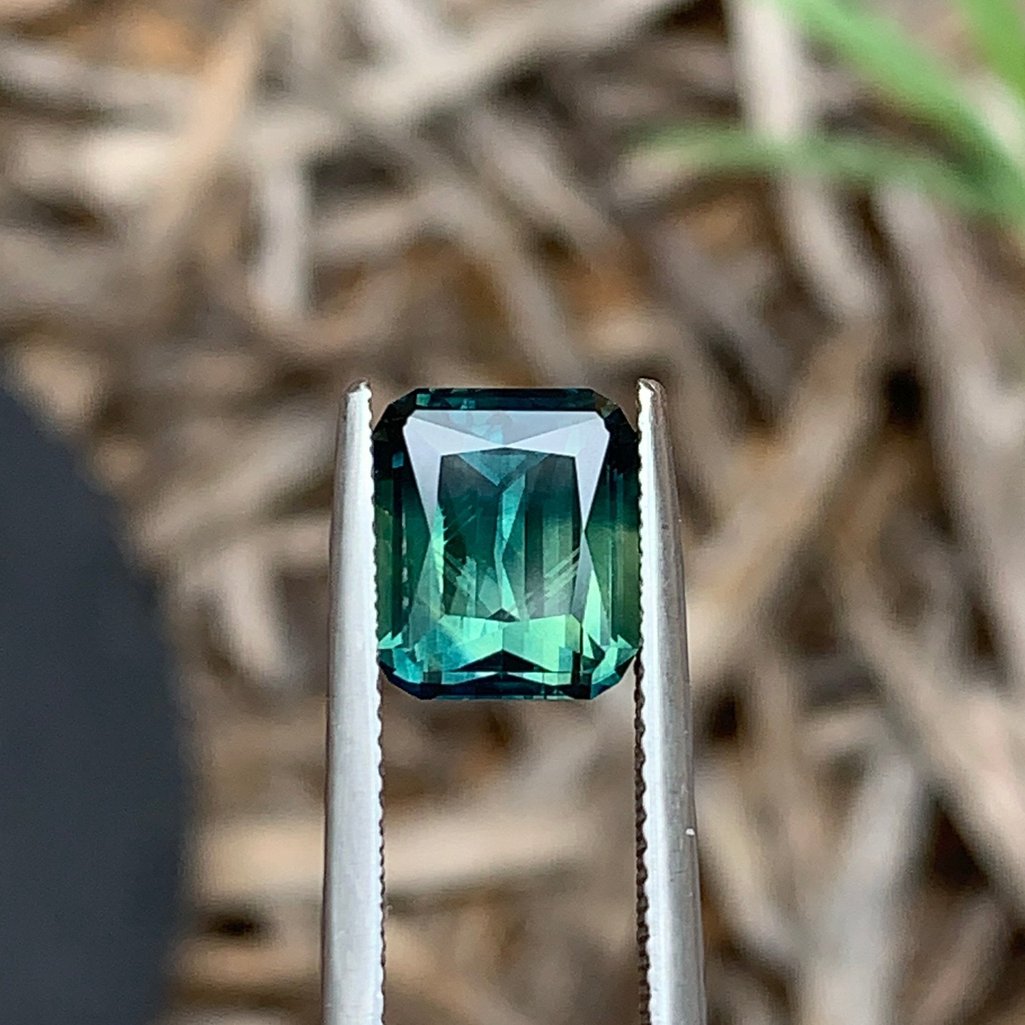 4.58ct Teal Sapphire Cushion