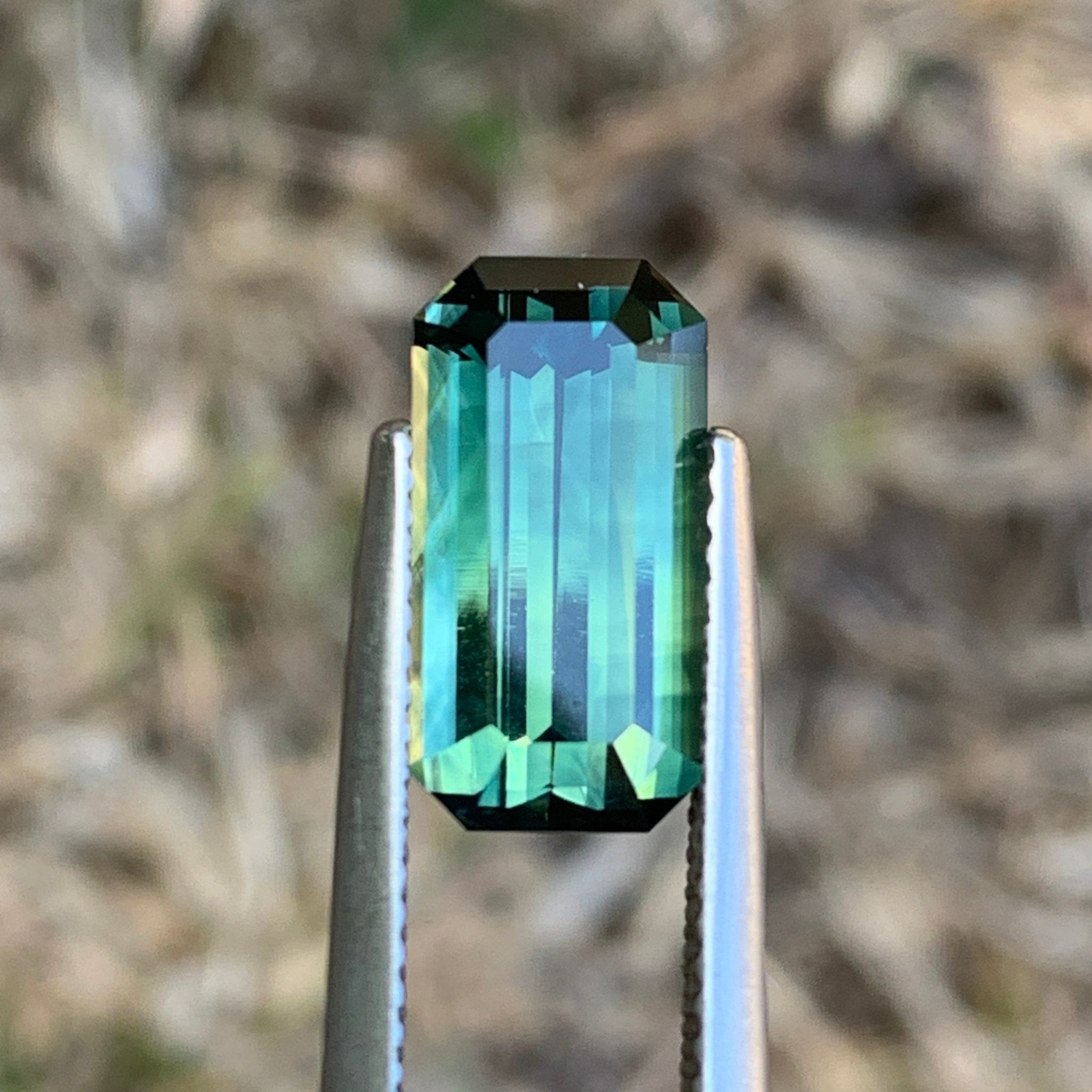 4.72ct Teal Sapphire Rectangular