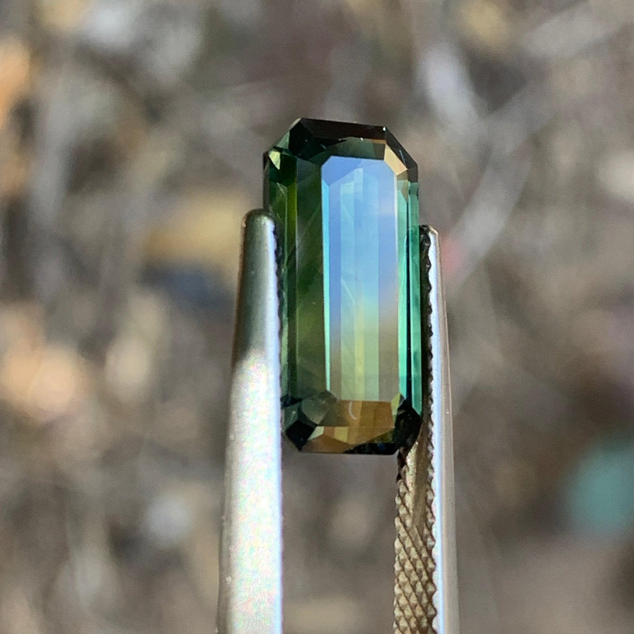 4.72ct Teal Sapphire Rectangular