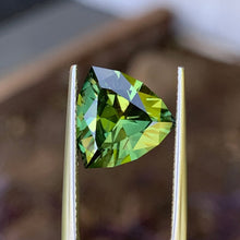 4.78ct Green Australian Sapphire, Trillion