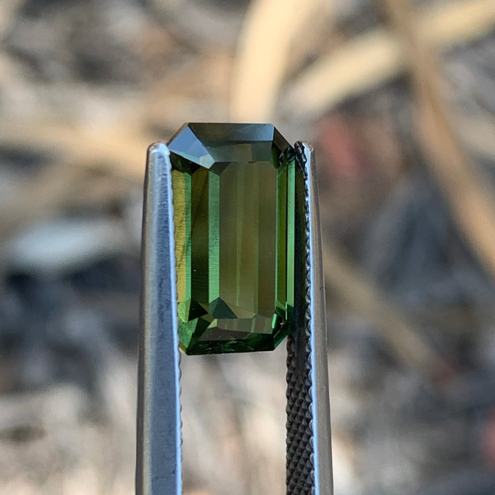 5.03ct Green Sapphire Rectangular