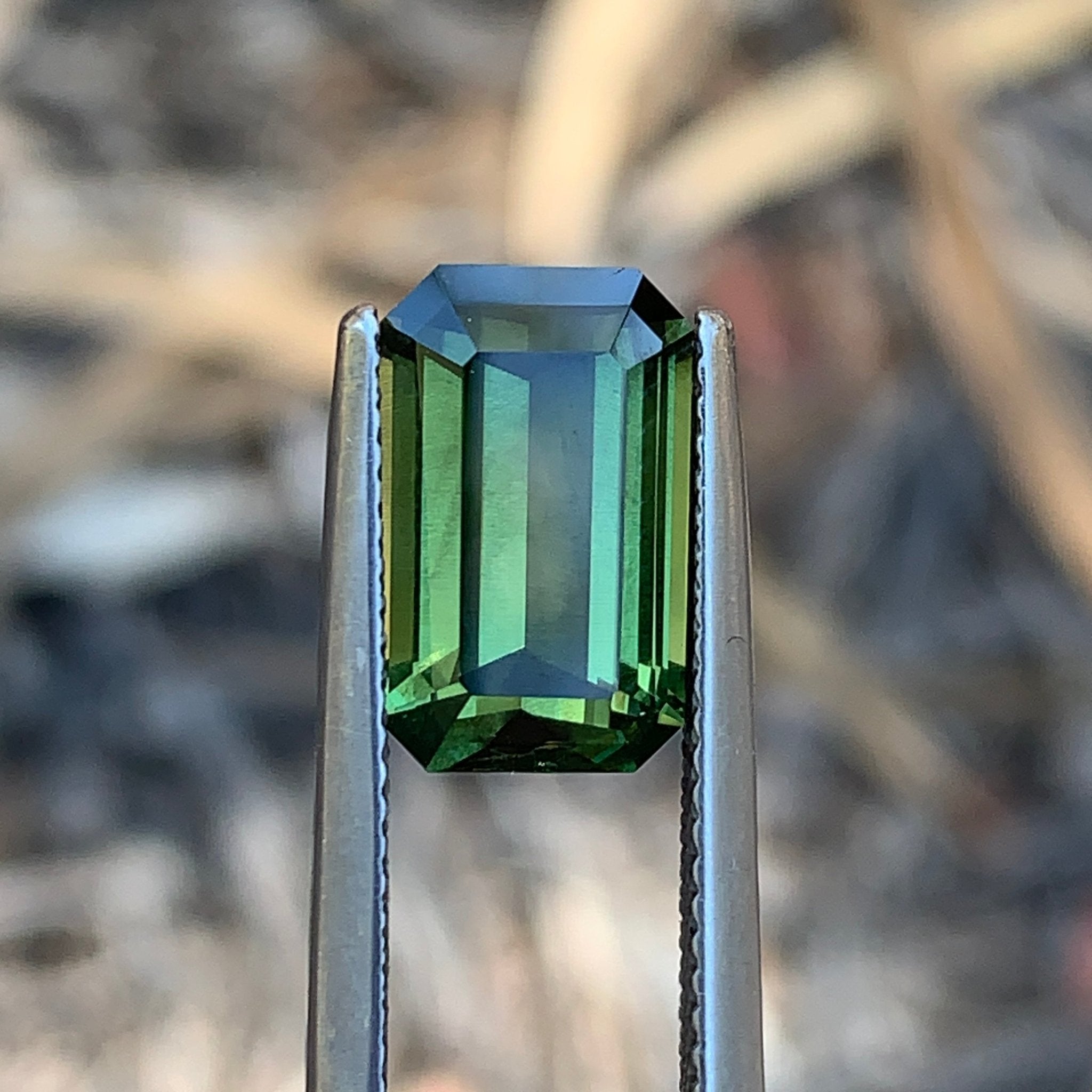 5.03ct Green Sapphire Rectangular