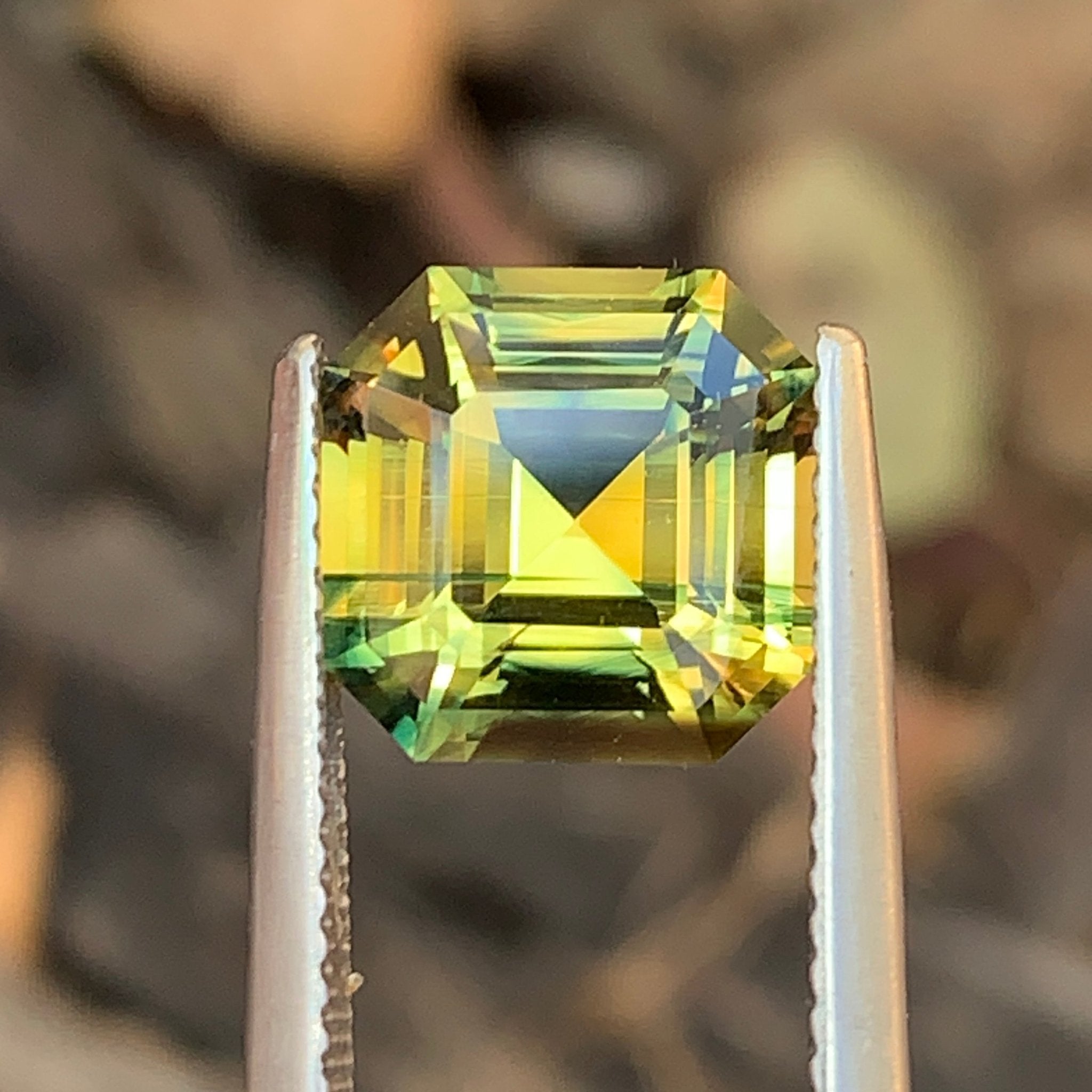 5.17ct Parti Sapphire Asscher