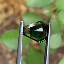 5.32ct Dark Teal Sapphire Coffin