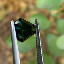 5.32ct Dark Teal Sapphire Coffin