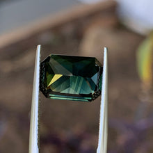 5.42ct Teal Australian Sapphire, Emerald Shape