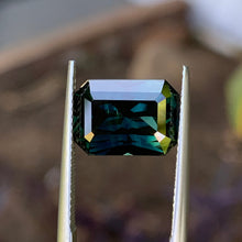 5.42ct Teal Australian Sapphire, Emerald Shape