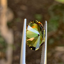 6.33ct Chartreuse Green Australian Sapphire, Oval