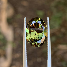 6.33ct Chartreuse Green Australian Sapphire, Oval